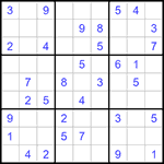 Судоку 9х9 #1149 средний