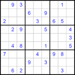 Судоку 9х9 #1151 средний