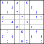 Судоку 9х9 #1152 средний