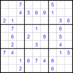 Судоку 9х9 #1153 средний