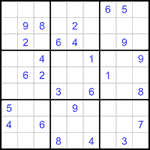 Судоку 9х9 #1156 средний