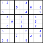 Судоку 9х9 #1157 средний
