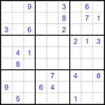 Судоку 9х9 #1159 средний