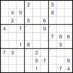 Судоку 9х9 #1161 средний