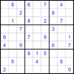 Судоку 9х9 #1162 средний