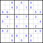 Судоку 9х9 #1164 средний