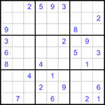 Судоку 9х9 #1165 средний