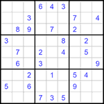 Судоку 9х9 #1170 средний