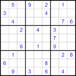 Судоку 9х9 #1137 трудный