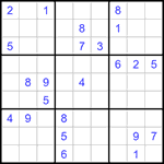 Судоку 9х9 #1156 трудный