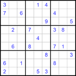 Судоку 9х9 #1157 трудный