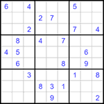 Судоку 9х9 #1160 трудный