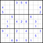 Судоку 9х9 #1161 трудный