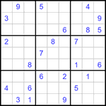Судоку 9х9 #1162 трудный
