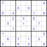 Судоку 9х9 #1163 трудный