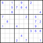 Судоку 9х9 #1165 трудный