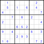 Судоку 9х9 #1130 очень трудный