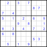 Судоку 9х9 #1138 очень трудный