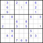 Судоку 9х9 #1156 очень трудный