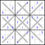Судоку-снежинка 9х9 #3 средний Судоку-снежинка 9х9 #3 средний