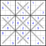 Судоку-снежинка 9х9 #5 средний Судоку-снежинка 9х9 #5 средний