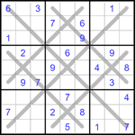 Судоку-снежинка 9х9 #7 средний Судоку-снежинка 9х9 #7 средний
