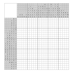 Японский кроссворд #740 “Зебра”