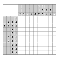 Японский кроссворд #875 “Яблоко”