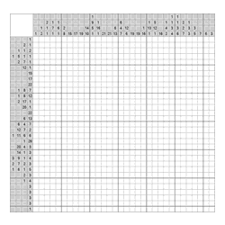 Японский кроссворд #868 “Моргенштерн”