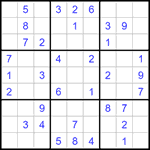 Судоку 9х9 #1203 легкий