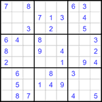 Судоку 9х9 #1205 легкий