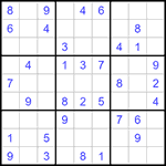 Судоку 9х9 #1206 легкий