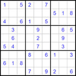 Судоку 9х9 #1213 легкий
