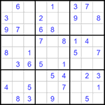 Судоку 9х9 #1215 легкий