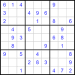 Судоку 9х9 #1216 легкий