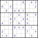 Судоку 9х9 #1219 легкий