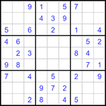 Судоку 9х9 #1221 легкий