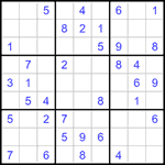 Судоку 9х9 #1222 легкий