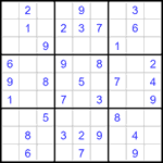 Судоку 9х9 #1224 легкий