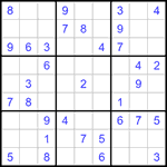 Судоку 9х9 #1225 легкий