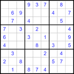 Судоку 9х9 #1227 легкий