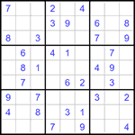 Судоку 9х9 #1229 легкий