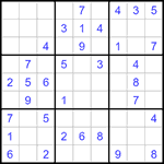 Судоку 9х9 #1235 легкий