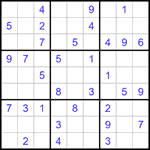 Судоку 9х9 #1237 легкий