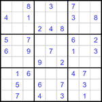 Судоку 9х9 #1238 легкий