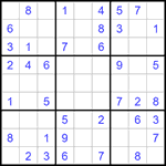 Судоку 9х9 #1239 легкий
