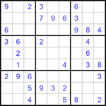 Судоку 9х9 #1242 легкий