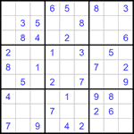 Судоку 9х9 #1243 легкий