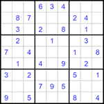 Судоку 9х9 #1244 легкий