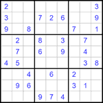 Судоку 9х9 #1245 легкий